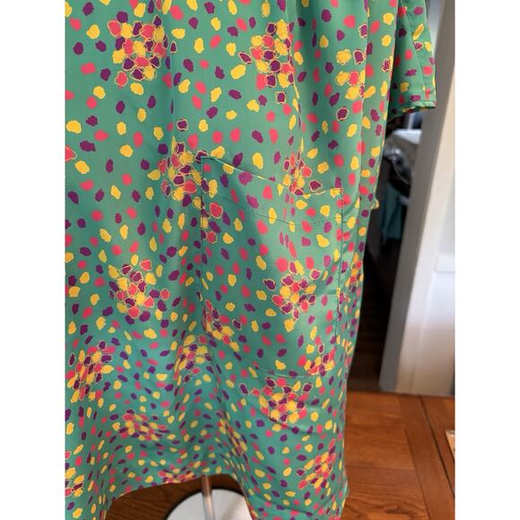 Vintage Impressions Of California Polkadot Blouse Sz 12 Funky Retro 1980s - Picture 2 of 7